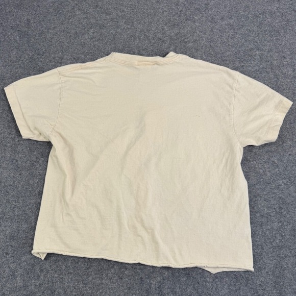 Vintage 90s Tigger Winnie the Pooh Graphic T Cream Cotton Cropped Women's M - Picture 2 of 7